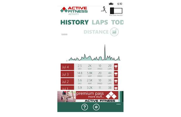 Active Fitness app arrives