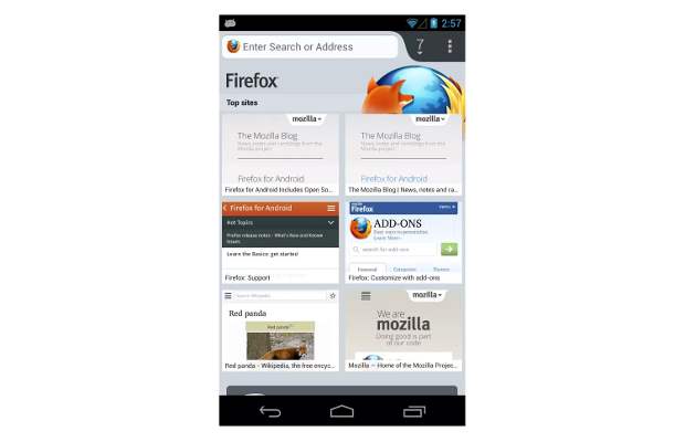 Firefox beta for Android