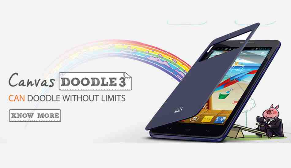 Micromax Canvas Doodle 3 launched for Rs 8,500: Attractive pricing, low ...