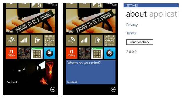 Facebook app for Windows Phone
