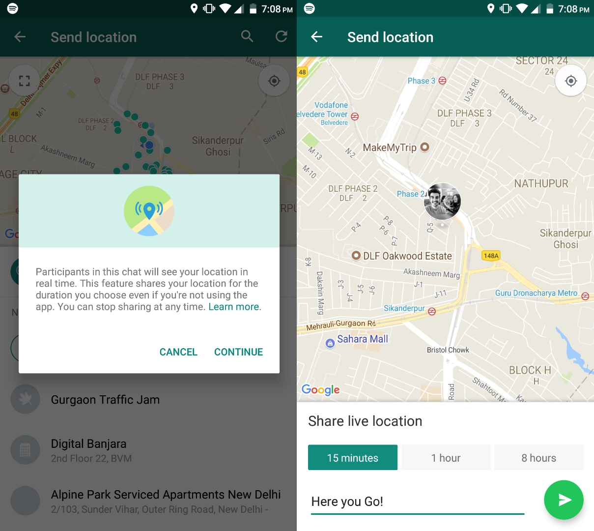 How To Use WhatsApp Live Location Sharing Feature 