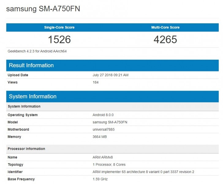   Samsung SM-A750FN 