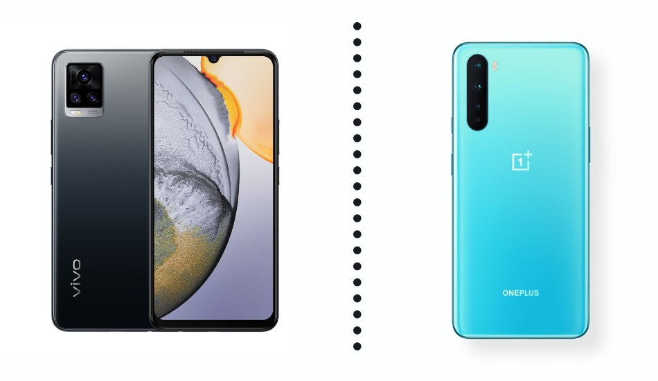 oneplus nord ce vs vivo v20