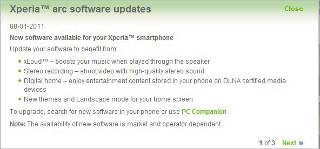 Sony Ericsson Xperia smartphones get upgrade