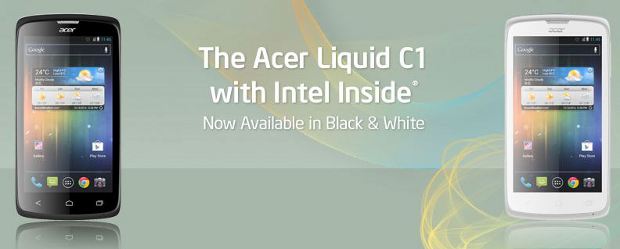 Acer announces Intel powered Liquid C1 Android smartphone