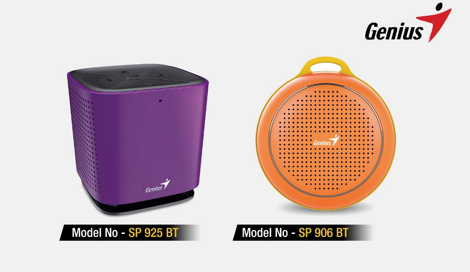 Genius SP-925BT cube speaker, SP-906BT puck sized speaker launched in India