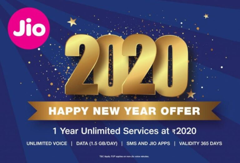 Reliance Jio 2020 Happy New Year Offer for smartphone, JioPhone users launched