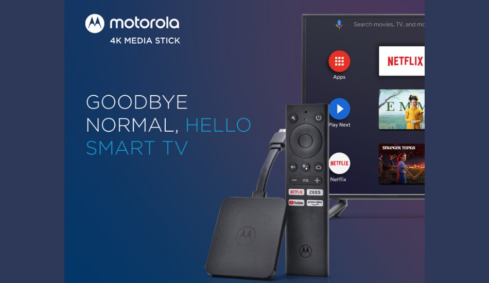 Motorola 4K Android TV Stick launched for Rs 3,999