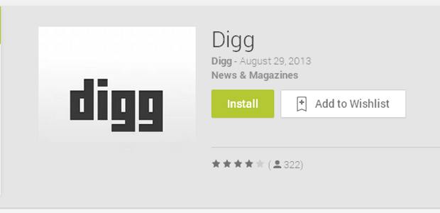 Digg reader app arrives for Android