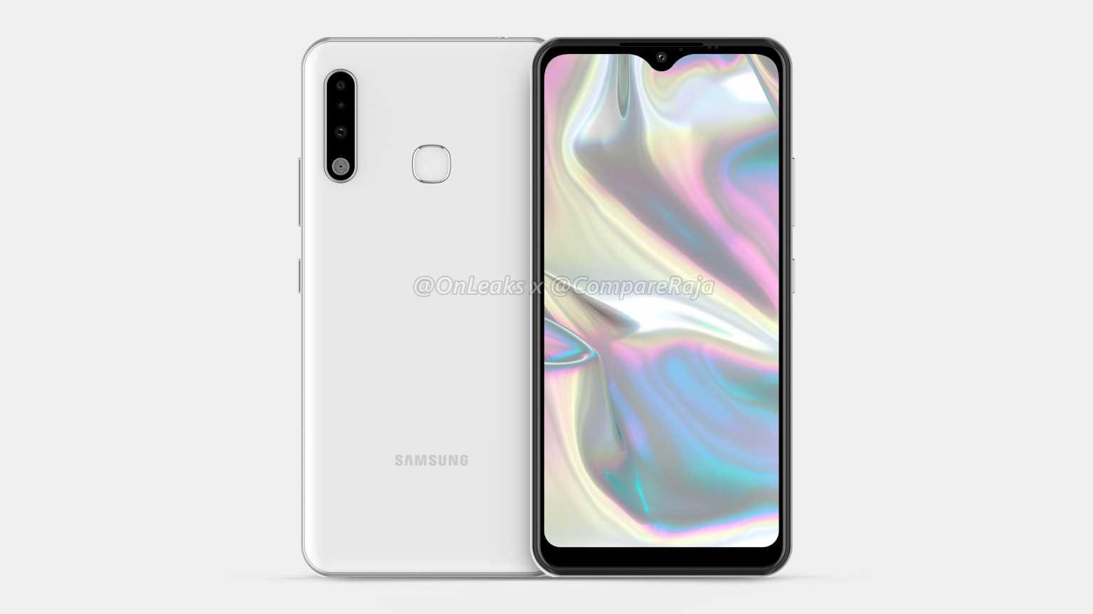 Samsung Galaxy A70e leaked renders show Infinity-U display and triple rear cameras