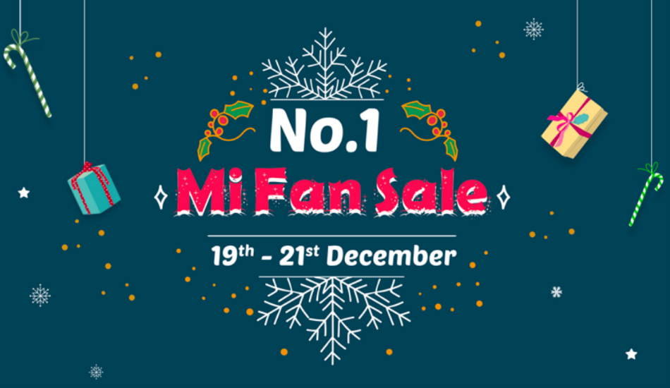 Xiaomi will be hosting No. 1 Mi Fan Sale during December 19 - 21