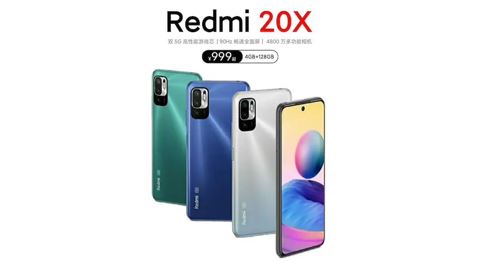 Redmi 20X key specs, colour variants, price leaked