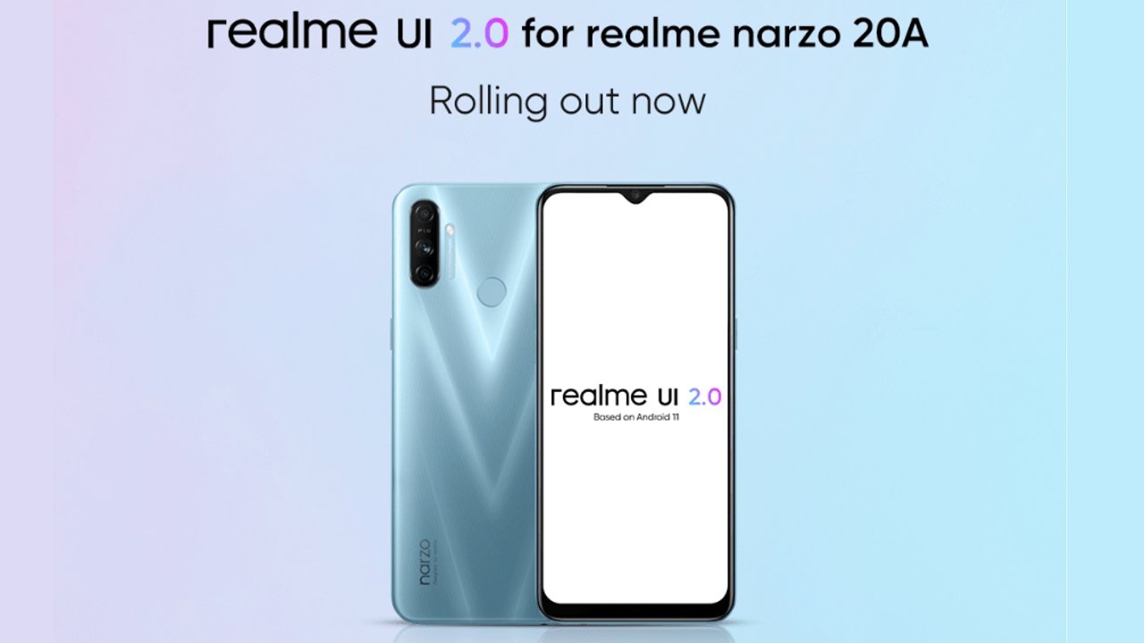 game space realme narzo 20a