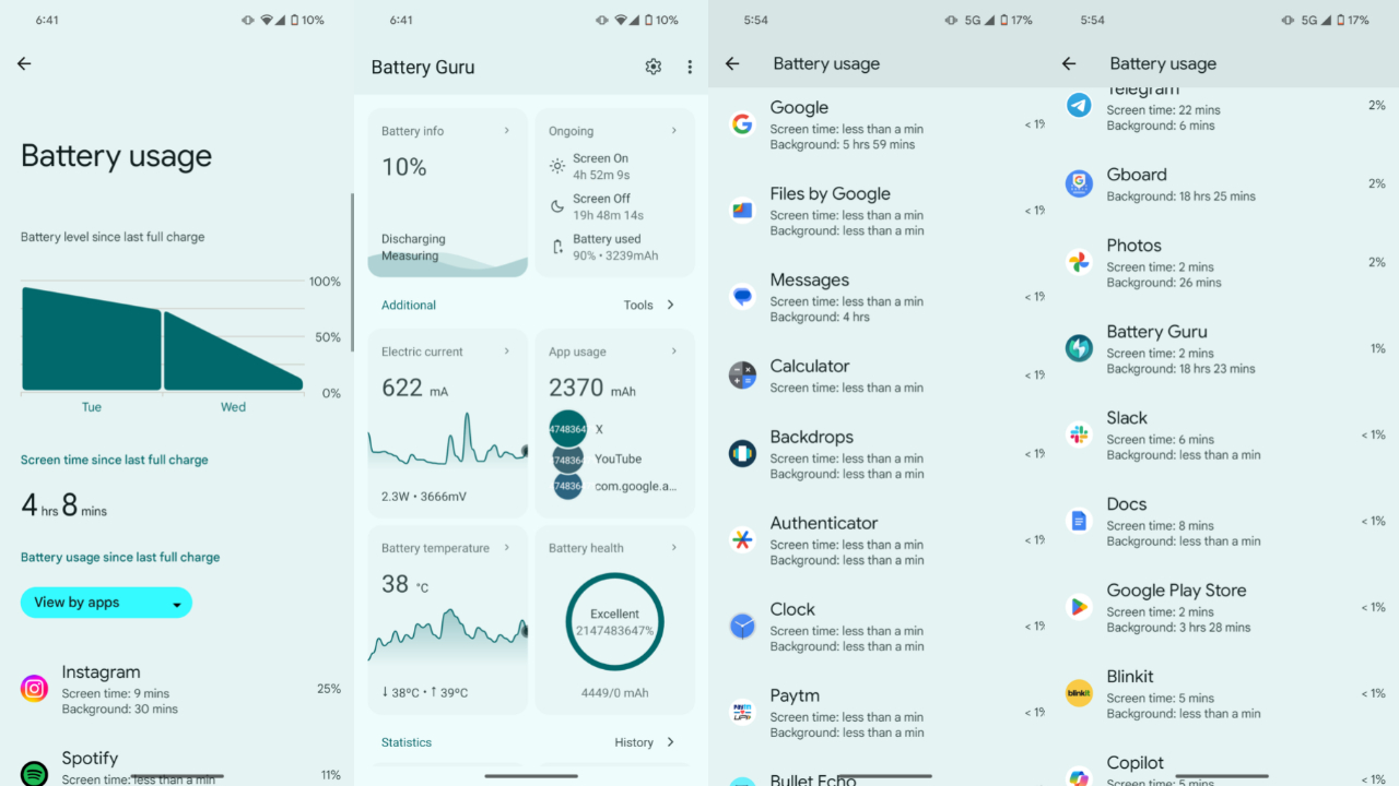 Google pixel 8a battery life
