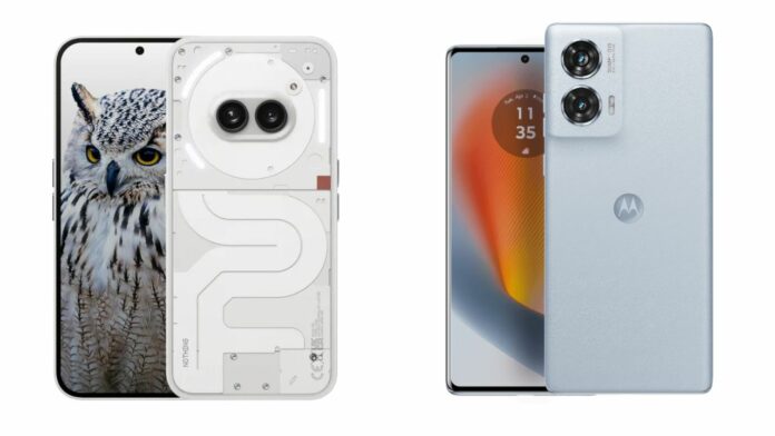 Nothing Phone 2a vs edge 50 fusion