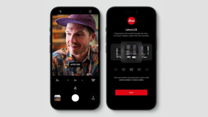 Leica LUX app for iPhone