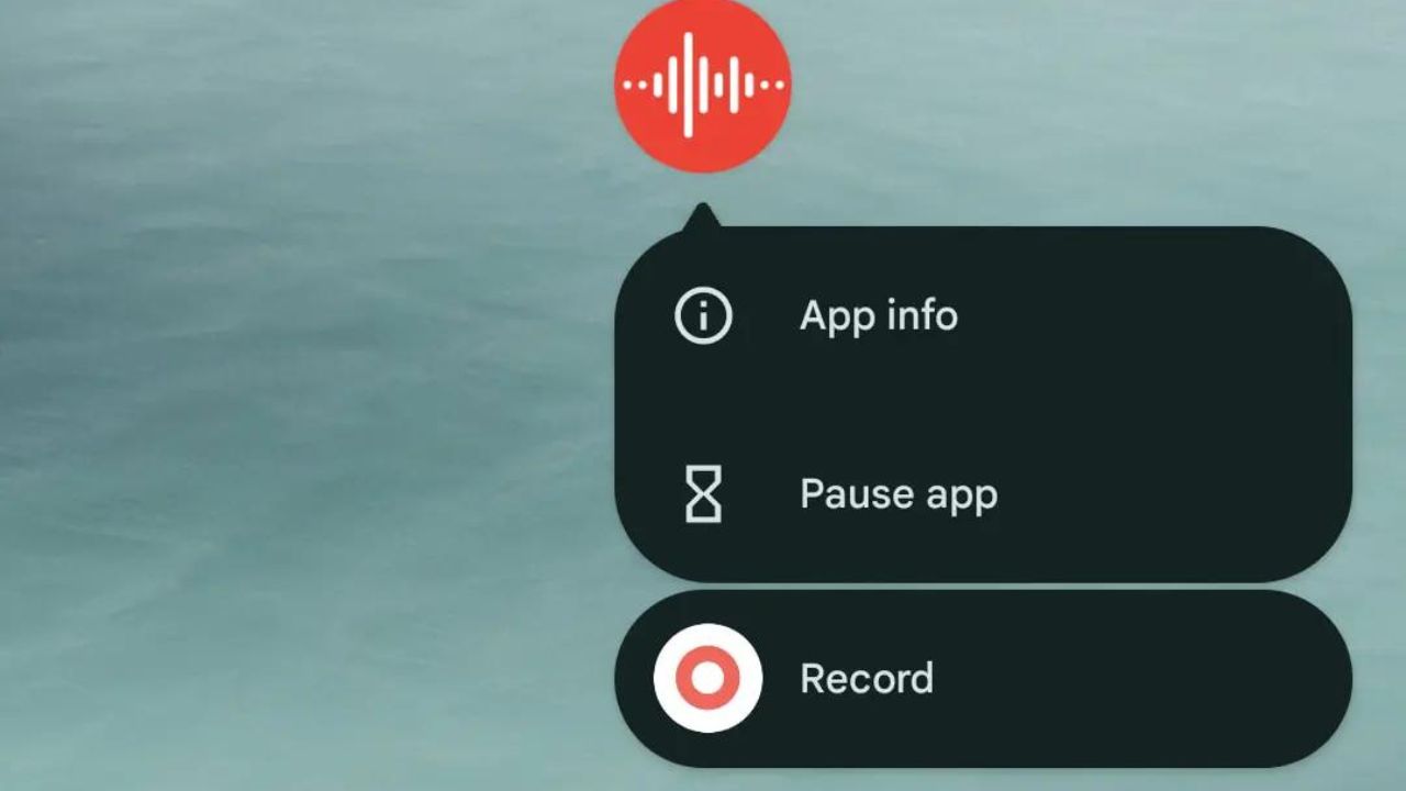 Pixel recorder app record shortcut