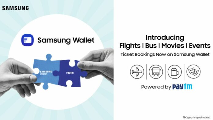 Samsung wallet paytm ticket booking