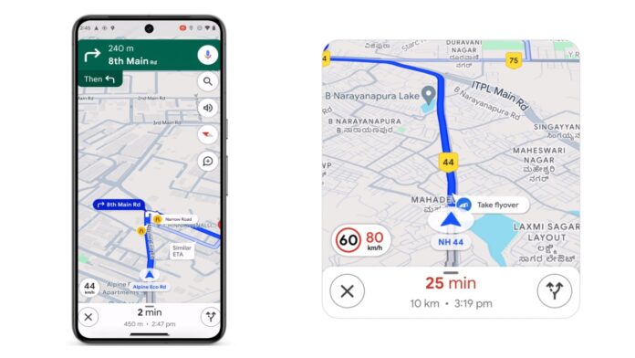 Google maps India features