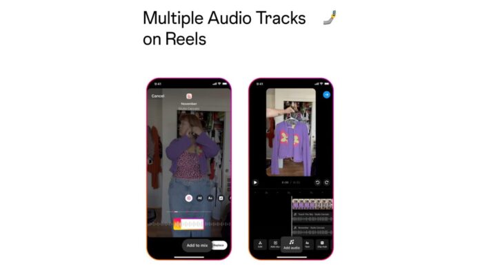 Instagram multi audio in reels