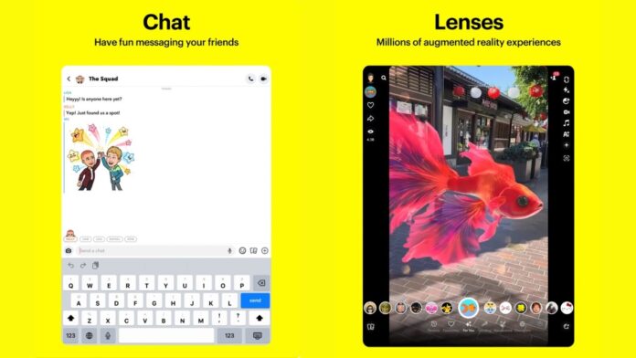 Snapchat native ipad support