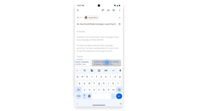 Gemini-powered contextual smart replies