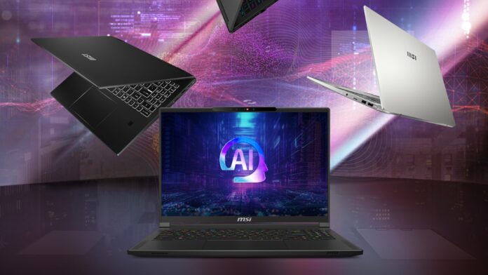 MSI AI Laptops announced