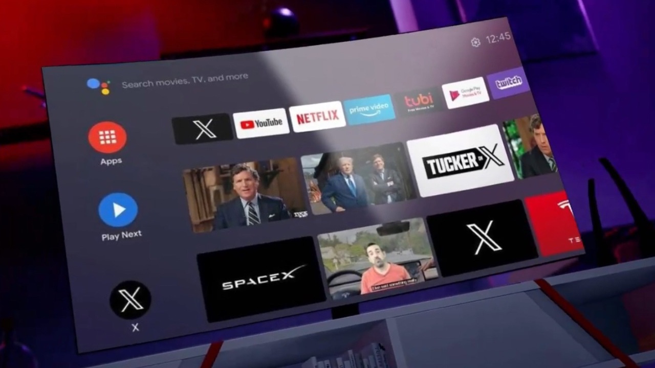 X TV app on Android TV