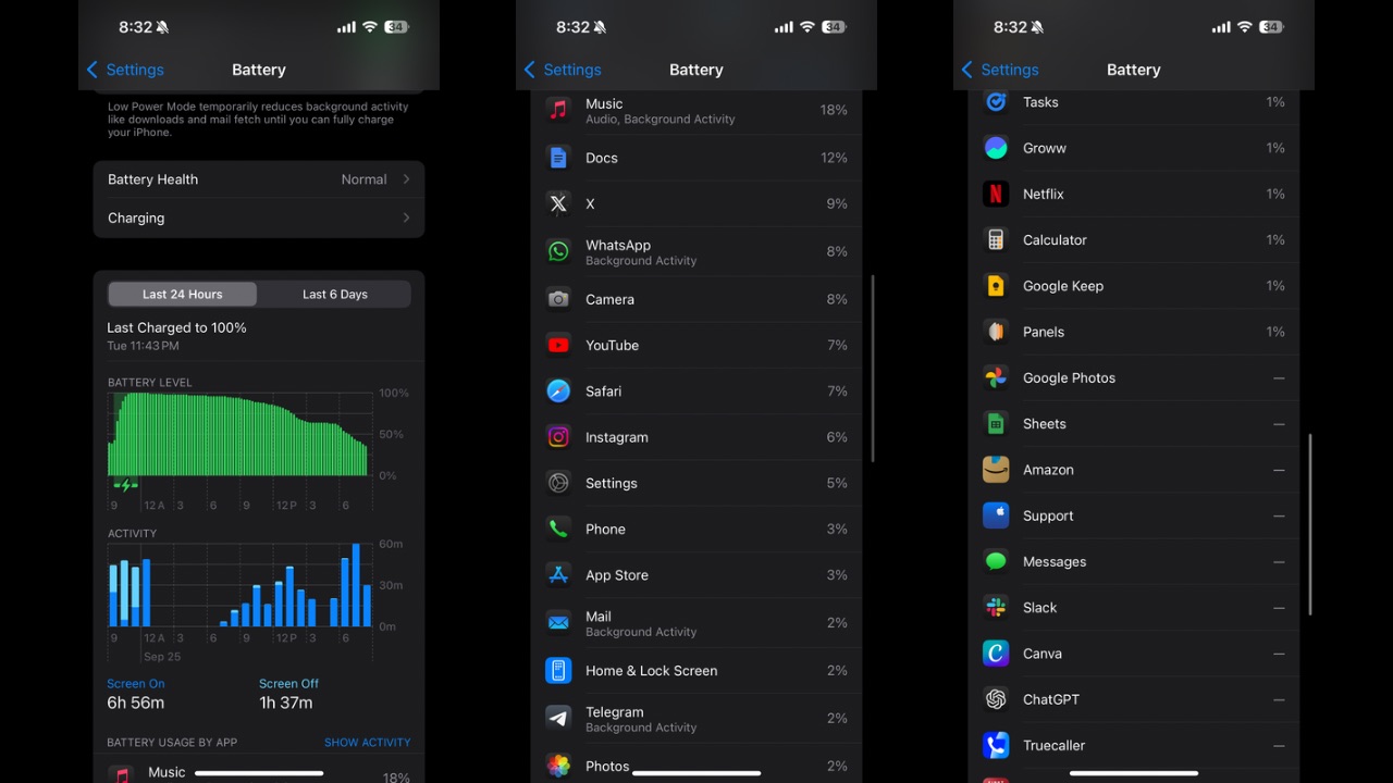 iPhone 16 battery cycle 2