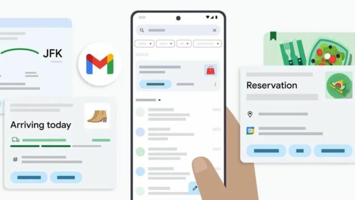 Gmail new summary cards