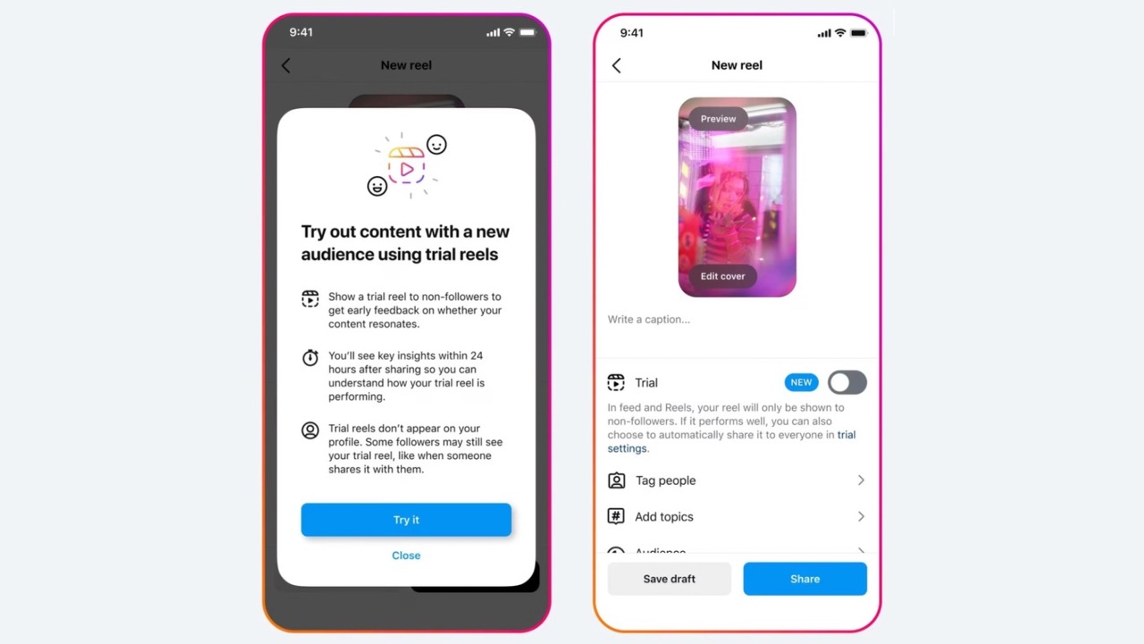 How to use Instagram Trial Reels