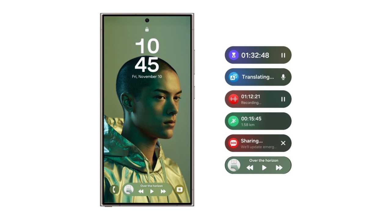 One ui 7 Now bar