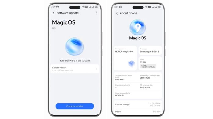 MagicOS 9.0 for Honor magic 6 pro