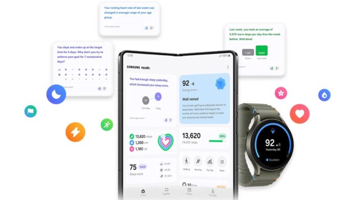 Personal Health Records on the Samsung Health app