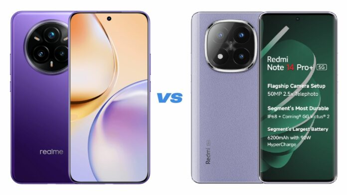 Realme 14 pro+ 5G vs Redmi Note 14 Pro+ 5G