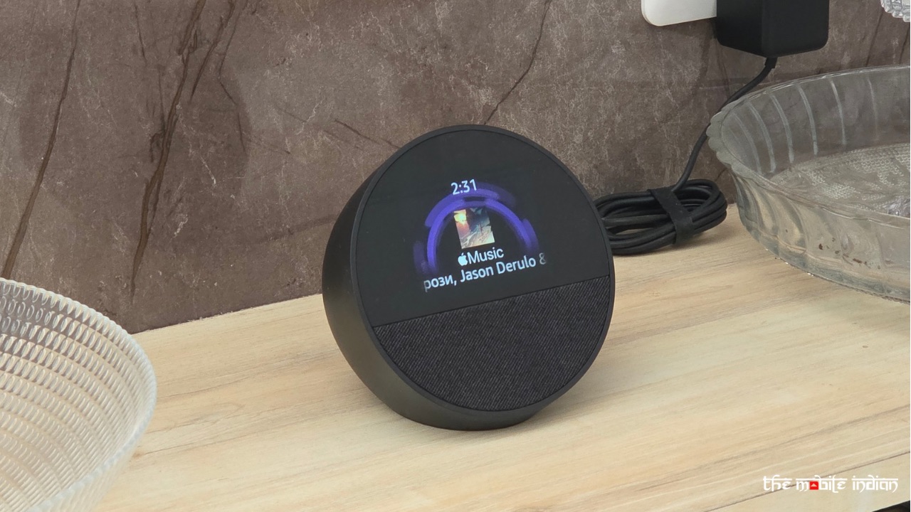 Amazon Echo Spot music player