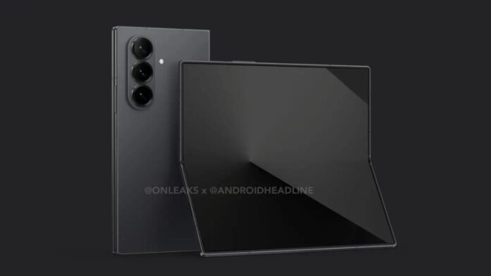 Galaxy Z fold 7 renders leaked