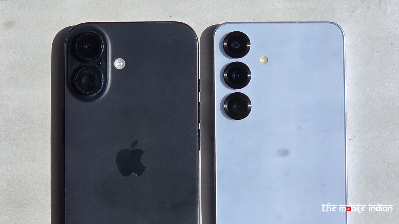 Galaxy s25 vs iPhone 16 rear