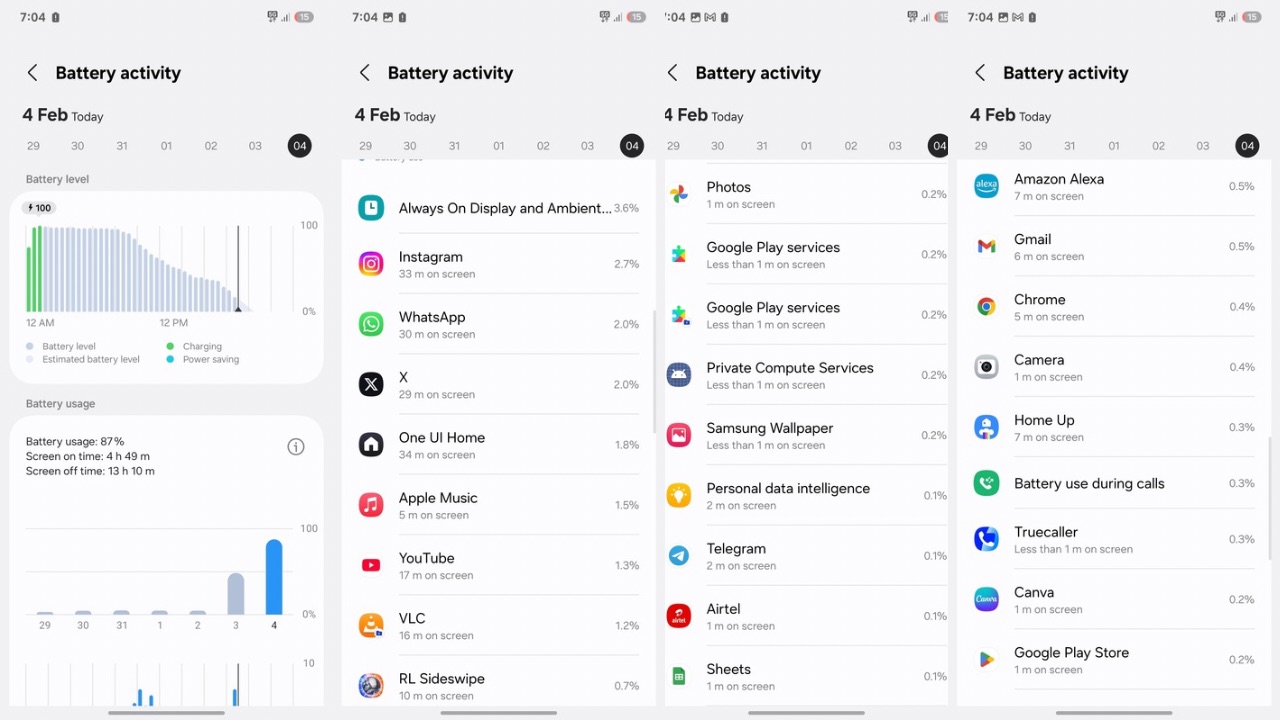 galaxy S25 battery life