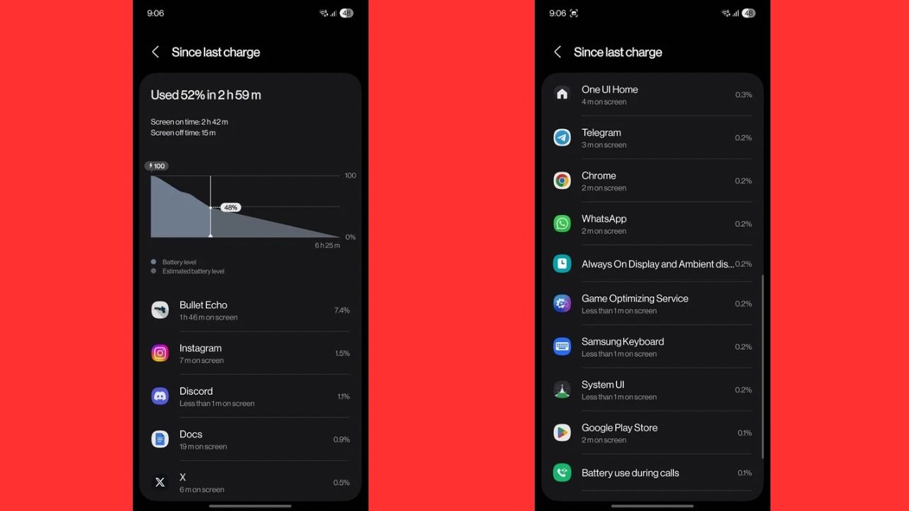 S25 edge battery cycle 3