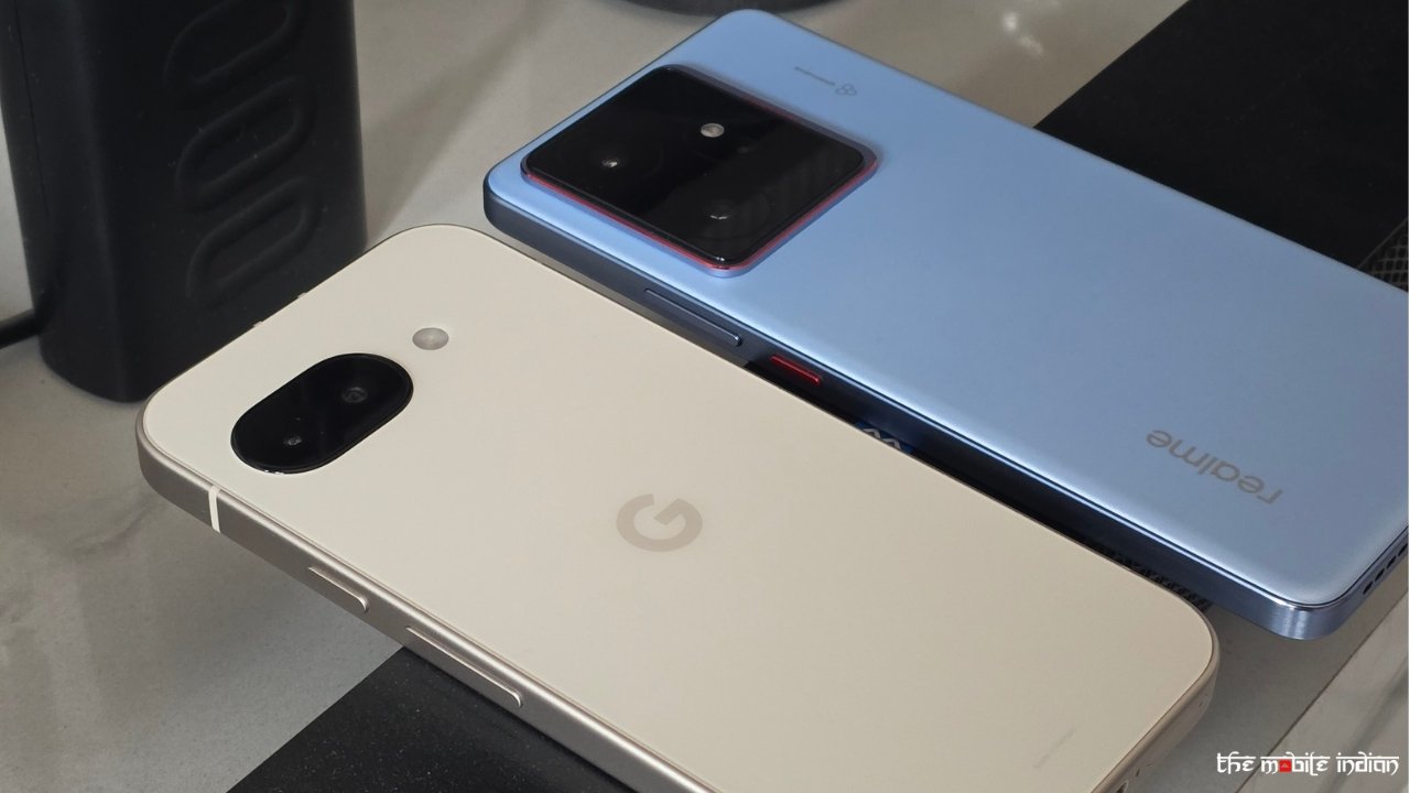 Pixel 9a and Realme GT 7 sides