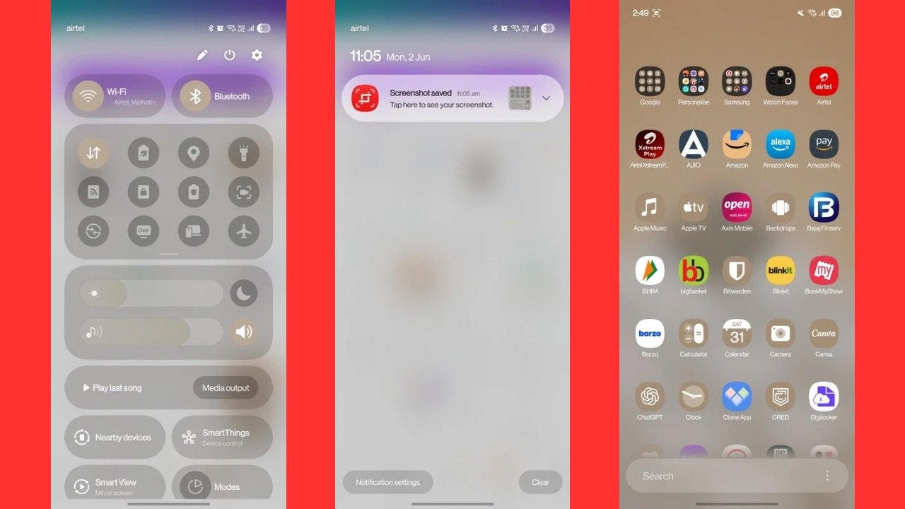 Samsung Galaxy S25 Edge UI