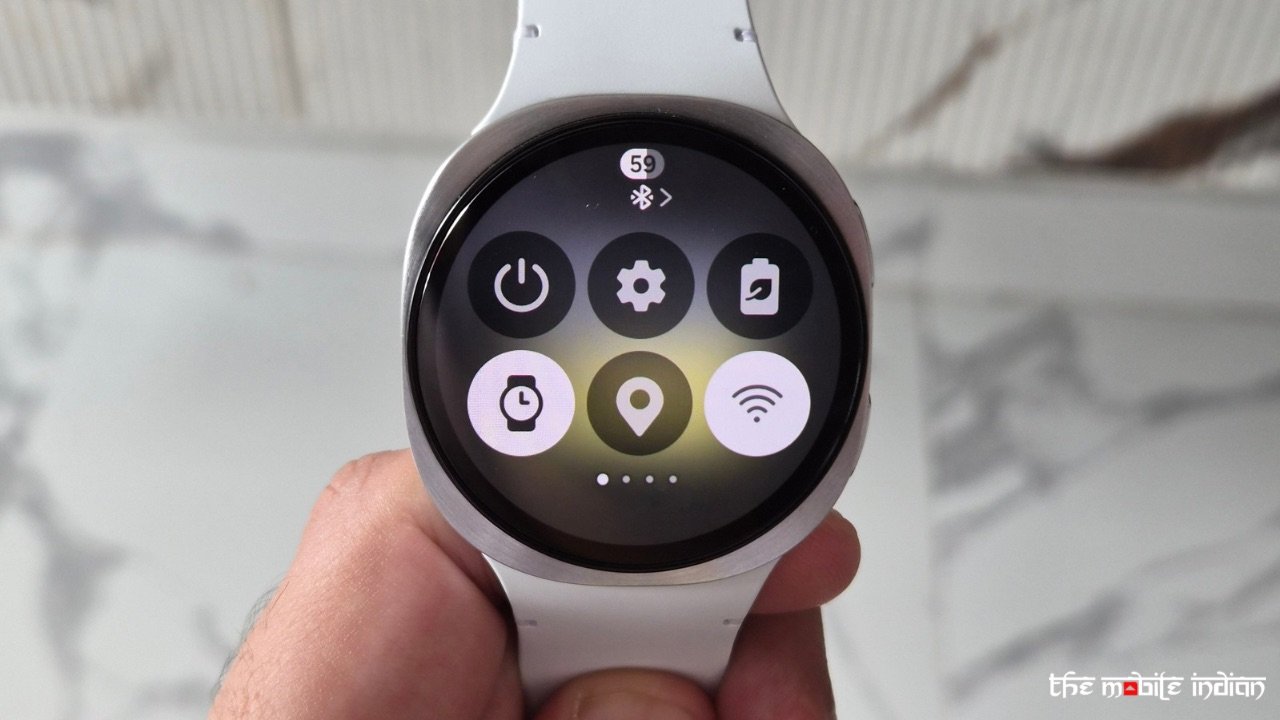 Samsung Galaxy Watch 8 quick settings