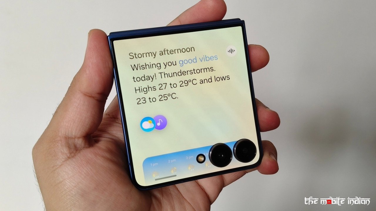 Galaxy z flip 7 now brief on cover screen