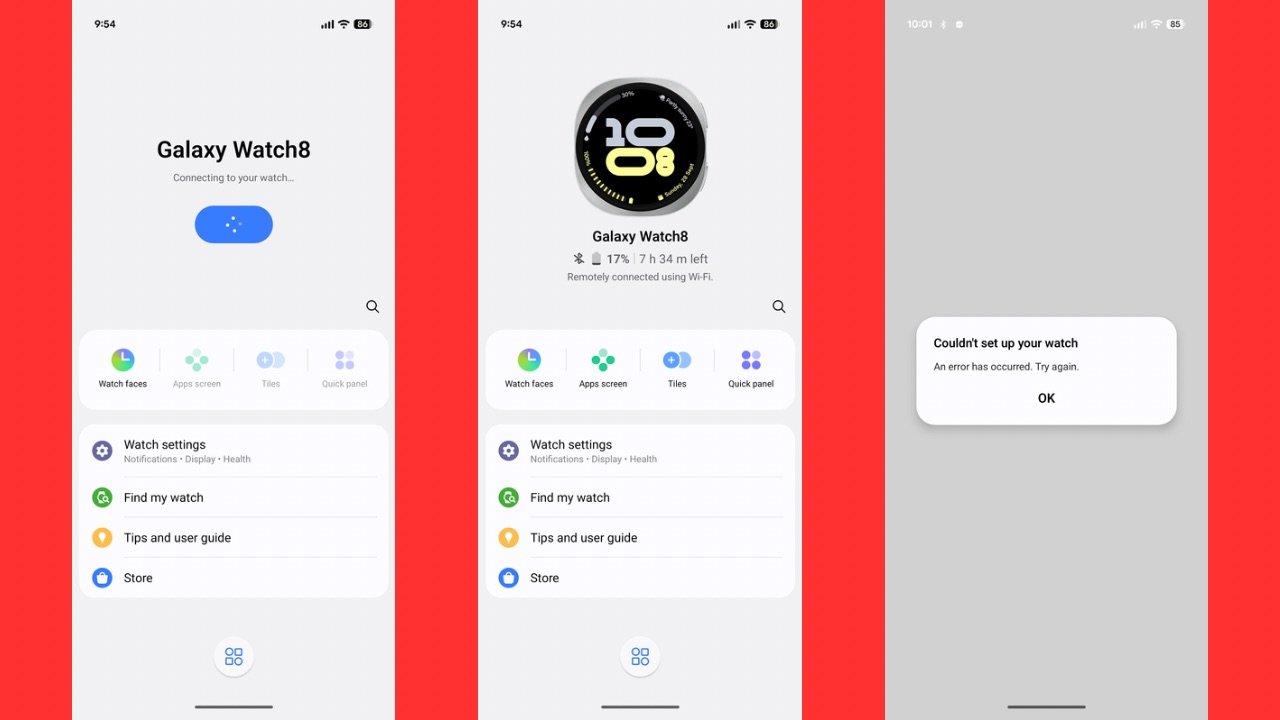 Google Pixel 10 and Galaxy Watch 8 issues