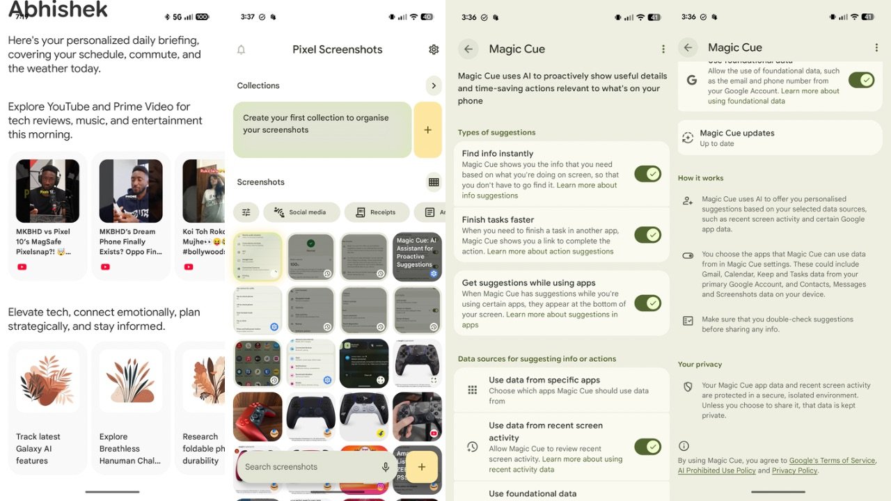 Pixel 10 Pro XL AI features